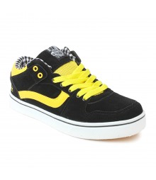 Vostro Black Yellow Casual Shoes for Men - VSS0170